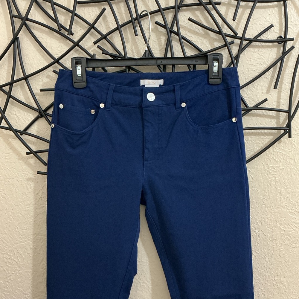 Eric Women's Stretch Skinny Jeans Royal Blue Size 4 - Picture 4 of 15